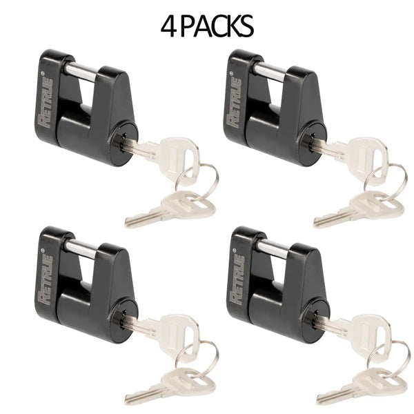 4 Pack of Trailer Tongue Coupler Lock Dia 1/4" Span 3/4" For Tow Boat RV Truck Car